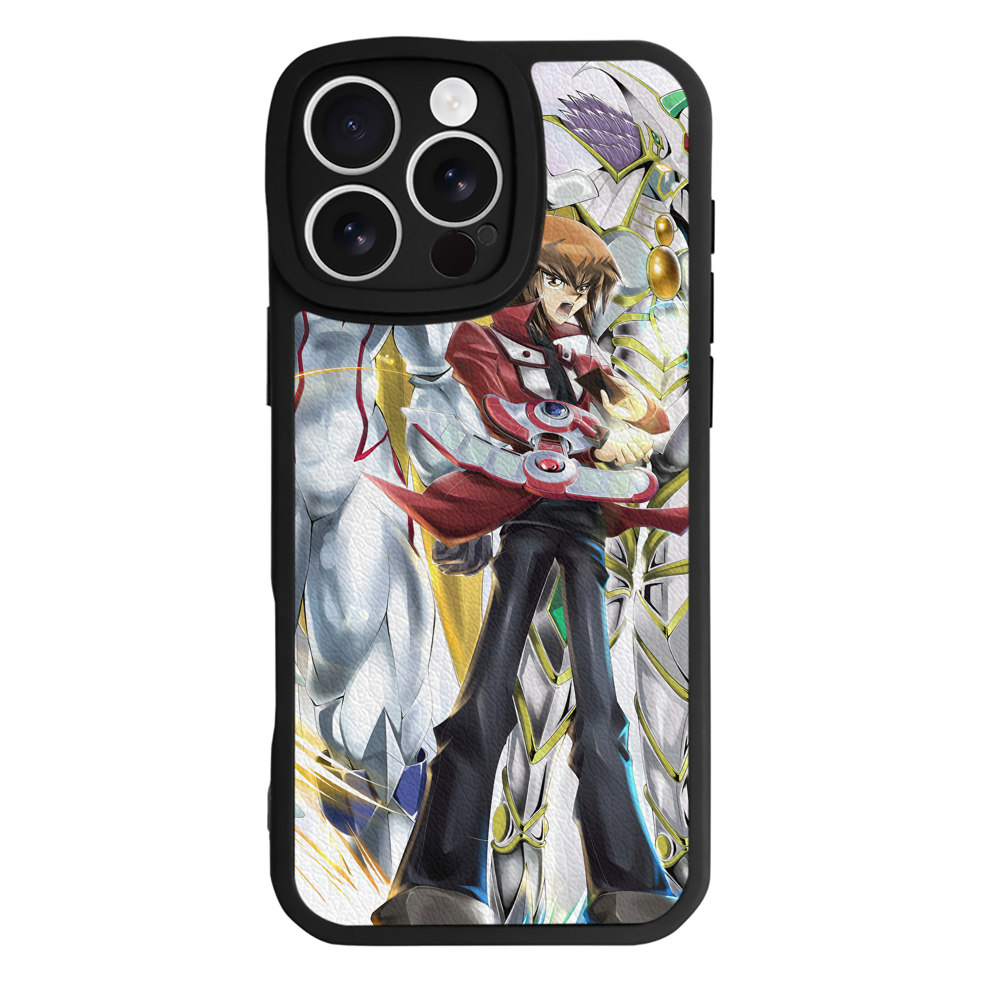 （画像用） 遊☆戯☆王 Yu-Gi-Oh! 【iPhone 16シリーズ対応】シリコンスマホケース（レザー調） 材質：シリコン